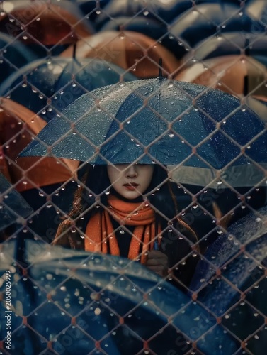girl with umbrella