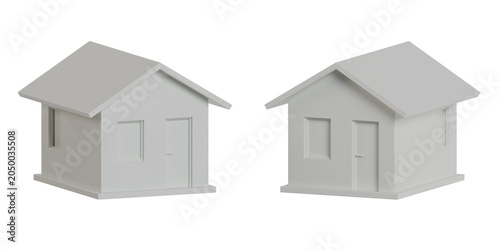 3D Home house object high-resolution High-quality rendering PNG white
