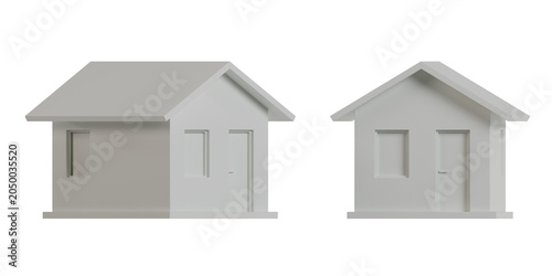 3D Home house object high-resolution High-quality rendering PNG white
