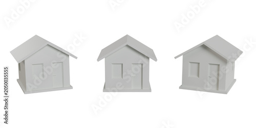 3D Home house object high-resolution High-quality rendering PNG white
