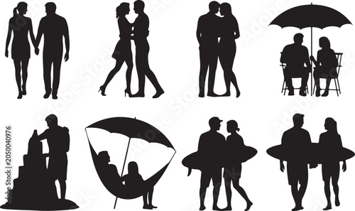 Photos Couples enjoying various outdoor activities together