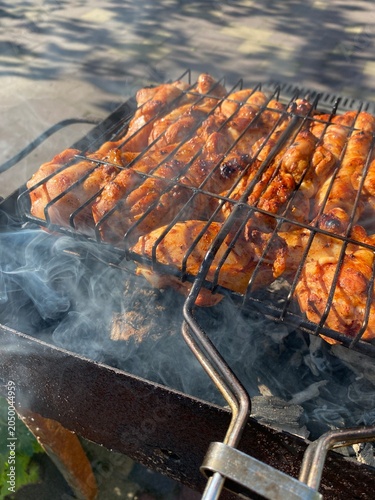 meat on the grill