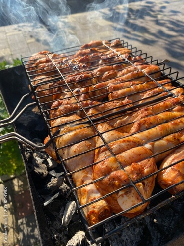 meat on the grill