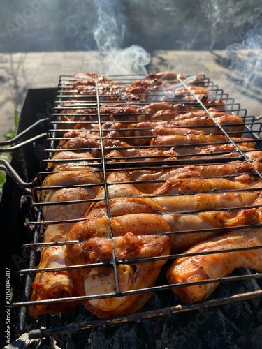 meat on the grill