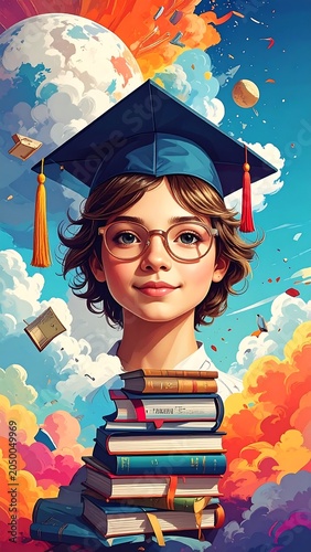 Graduate Sky background.