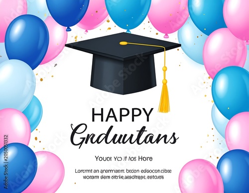 Graduation party design.