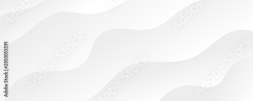 Modern abstract background featuring elegant, smooth, wavelike shapes in subtle white and light gray tones, ideal for contemporary design projects and presentations.