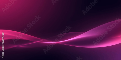 Abstract Purple and Pink Wave Light Flowing Background Design with Gradient Energy Lines