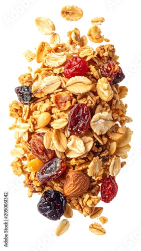 Granola Pile Isolated.
