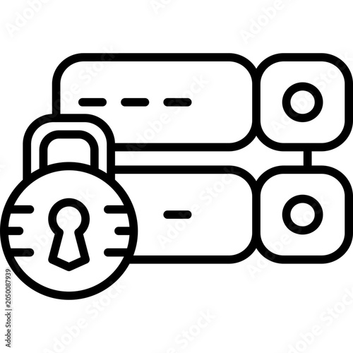 Data Protection Line Icon