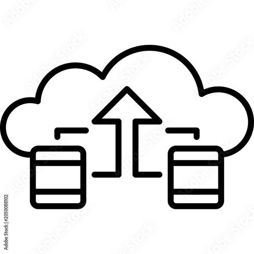 Big Data Line Icon