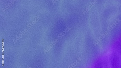 Abstract blue and violet fluid gradient with smooth ripple motion, soft glow, grain texture, copy space. Futuristic technology background for AI, fintech, digital innovation, presentation, screensaver