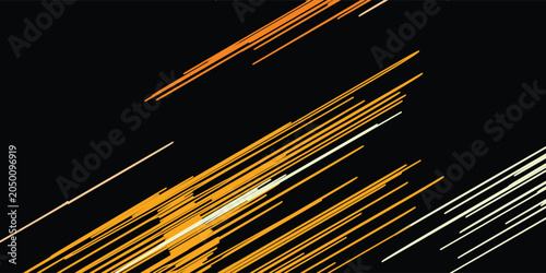 Photos Abstract Light Streaks in Motion on Black Background.