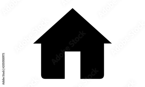 Фотография Modern house vector icon with thick stroke for web homepage