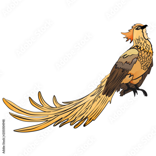 Phoenix Bird Vector Logo 10 Illustration Color