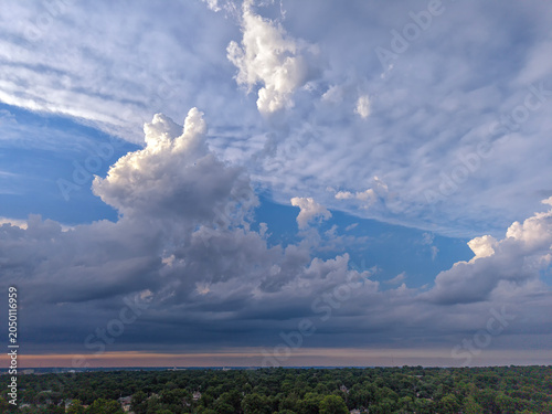 Clouds at sunset; Lincoln, Nebraska