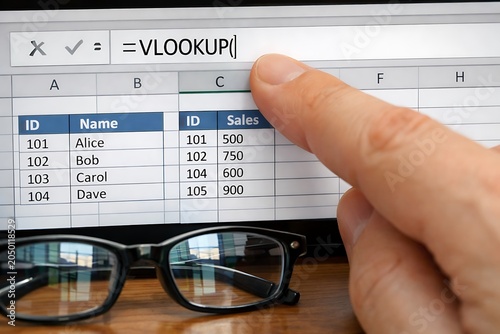 Using VLOOKUP Function for Data Analysis in Spreadsheet Software