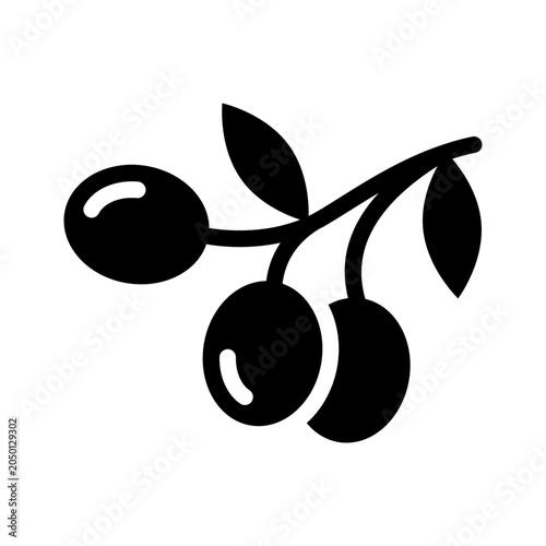 olive solid icon illustration vector graphic.eps