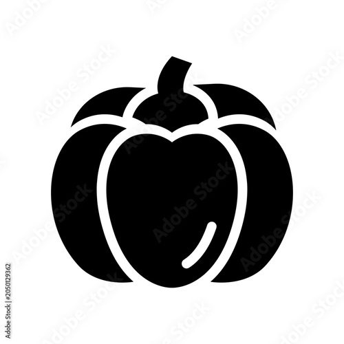 paprika solid icon illustration vector graphic.eps