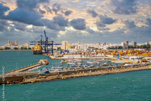 Harbor Entrance and Container Terminal Cádiz