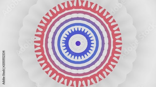 Elegant rotating mandala kaleidoscope loop with premium abstract symmetry