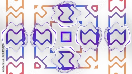 Vibrant neon kaleidoscope star pattern loop with energetic radial motion