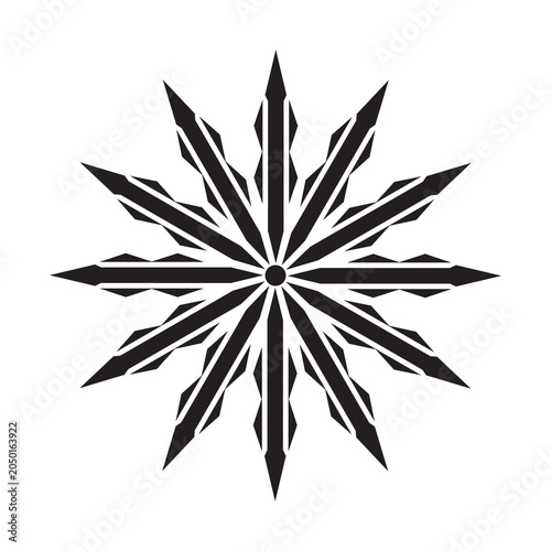 Abstract floral mandala design