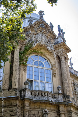 facade of the Hungarian Agricultural Museum and Library, Hungary, Budapest
