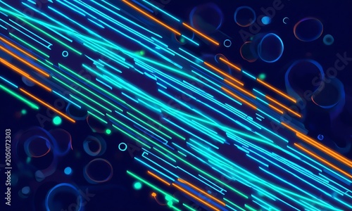 A panoramic concept of high-speed technology set against an abstract light backdrop.
