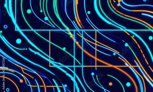 A panoramic concept of high-speed technology set against an abstract light backdrop.