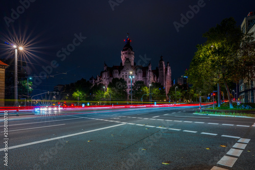 View of the New Town Hall in Leipzig, Germany.