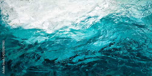 Fotografie A serene abstract texture of shimmering blue water ripples across a sunlit pool
