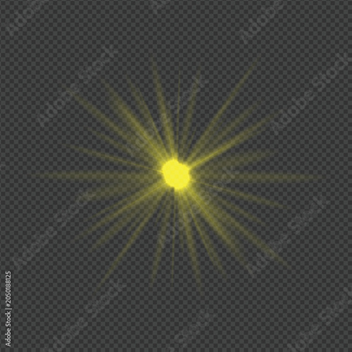Star light and shine glow  vector illustration collection sparks and bright sparkles effect on transparent background