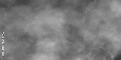 Gray dust sand soil smoke cloud particles isolated on a transparent white background, agrayscale image featuring a cloudy or smoky texture, white cloud and black sky textured background.