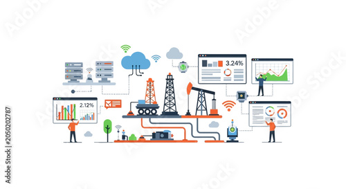 Photos Digital Oilfield Technology: IoT, Data Analytics, Cloud Computing, Automation