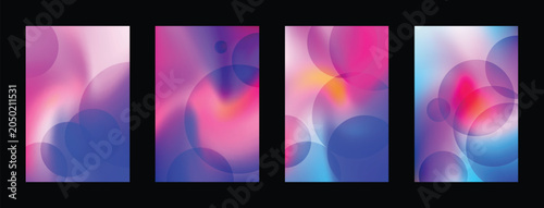 Quadro su tela Adobe Illustrator ArtwoSeamless look digital backdrop with vibrant pink, purple,