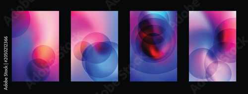 Adobe Illustrator ArtworkCreative desktop wallpaper template with trendy mesh gradients, soft focus spheres, and bright neon colors