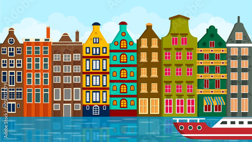 Fotografía Amsterdam Illustration