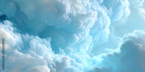 Photos A beautiful time lapse of fluffy white cumulus clouds flying across a bright blu