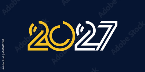 2027 design idea with modern creative concept