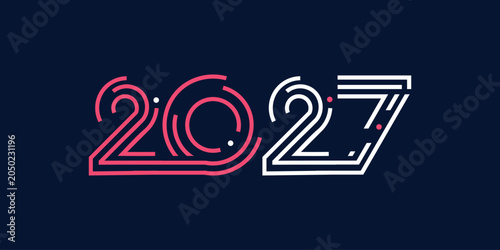 2027 design idea with modern creative concept