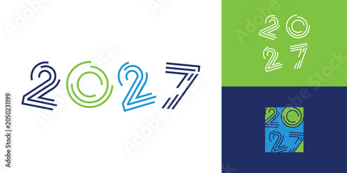 2027 design idea with modern creative concept