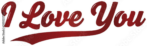 I Love You Red Sparkle Texture Text affection romance