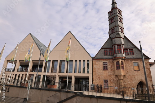 Blick in die Historische Altstadt der Hansestadt Korbach in Hessen	