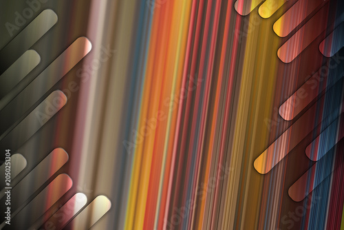 Abstract background with diagonal colorful rounded bars