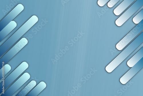 Abstract blue background with diagonal rounded stripes