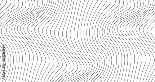 Tableau sur toile abstract, lines, pattern, black, white, curves, waves, flow, design, shape, visu