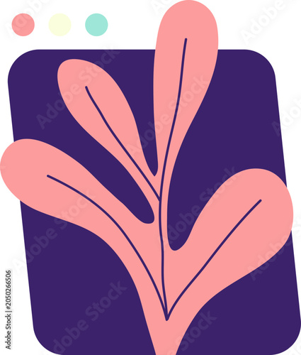 abstract flower shape