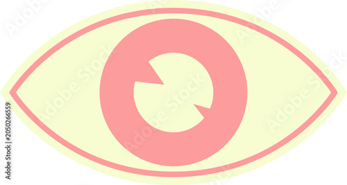 vector illustration of an eye