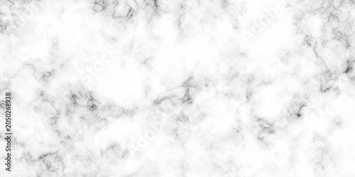 Panorama concrete marble white and gray rough wall for background. Paper texture and vector design stucco gray stone table top view. White Carrara marble texture background.